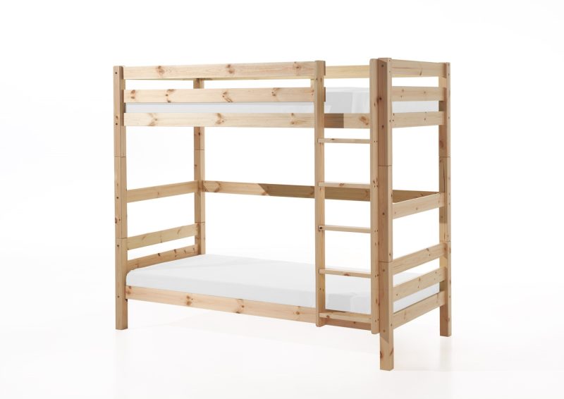 Pino lot avec lit superposé (180cm) natur et 2 tiroirs nature - Image 3