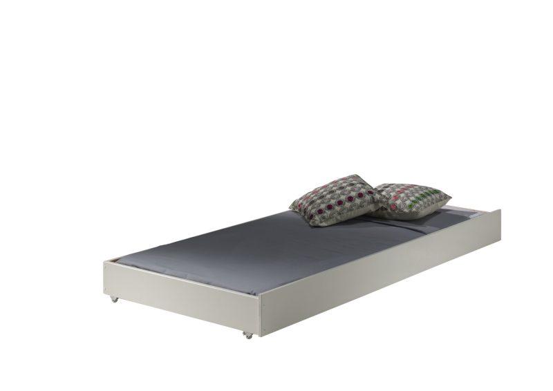 Pino lot avec lit superposé (180cm) blanc et pino lit gigogne (90x195cm) blanc - Image 3