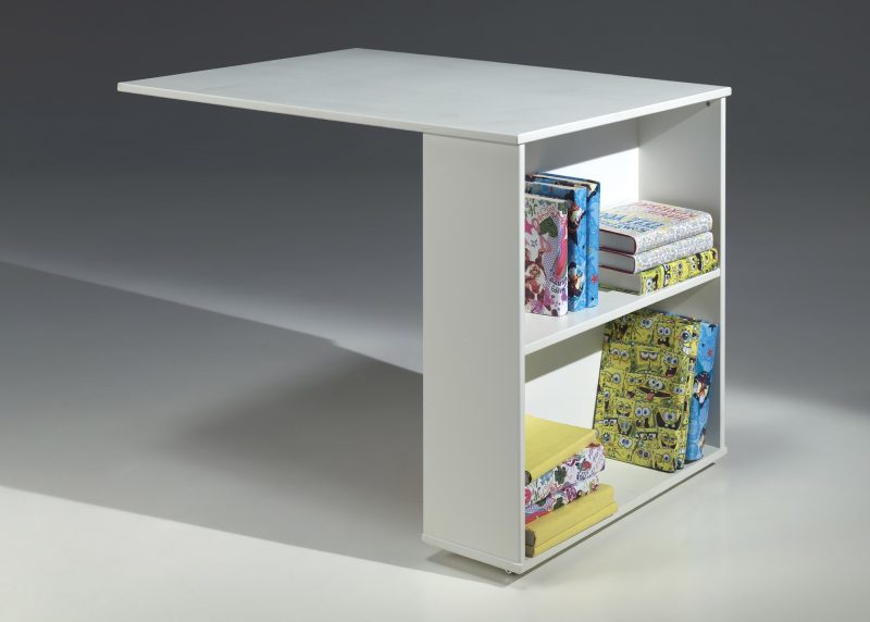 Pino bureau/lit mezzanine blanc - Image 2