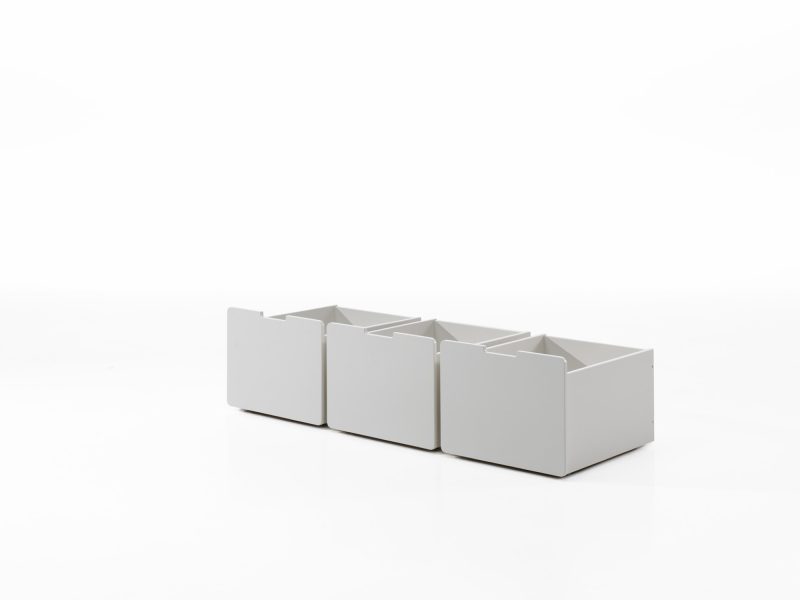 Pino 3 tiroirs blanc pour lit