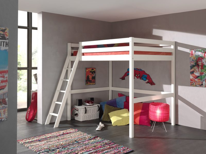Pino mezzanine 140x200cm blanc - Image 2