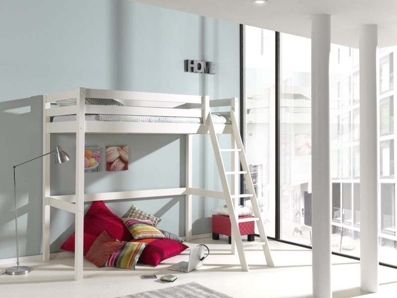 Pino mezzanine 90x200cm blanc - Image 2