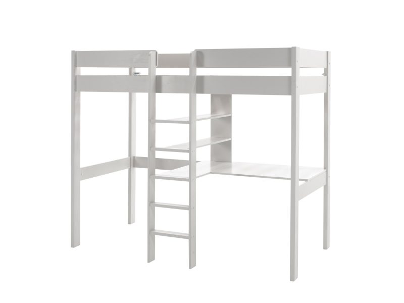 Lit mezzanine avec fauteuil blanc - Image 4