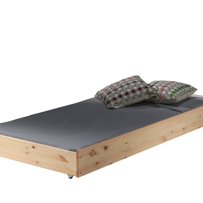 Pino lit gigogne 90x195cm naturel