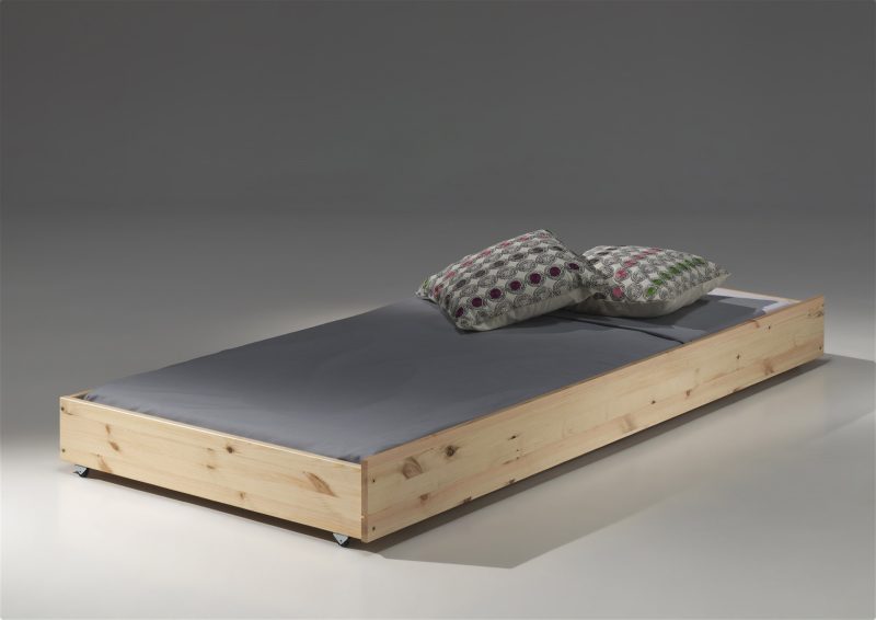 Pino lit gigogne 90x195cm naturel - Image 3