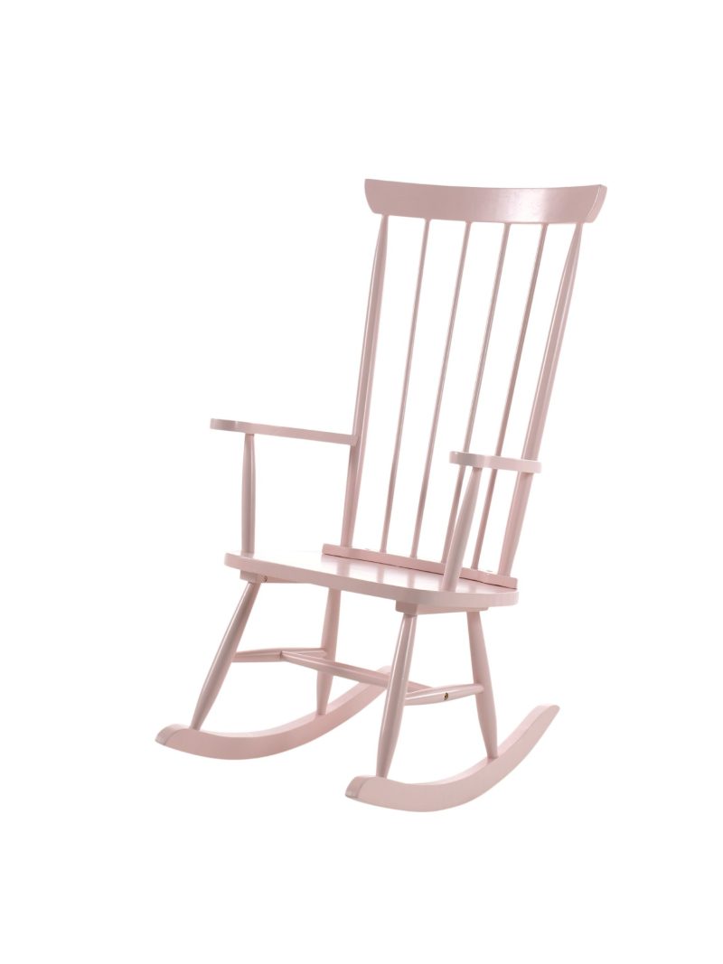 Rocky chaise à bascule rose