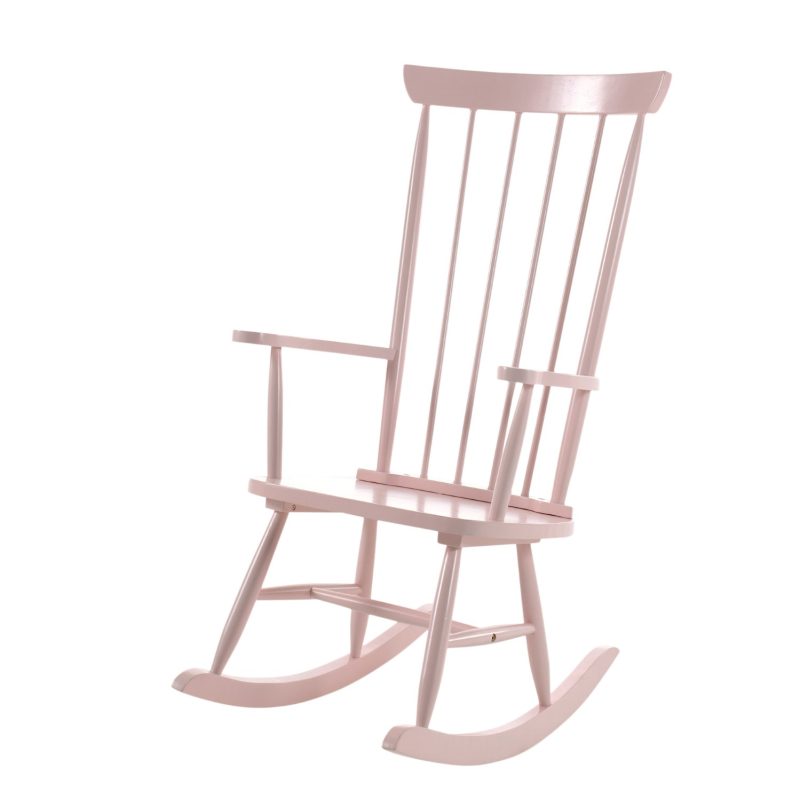 Rocky chaise à bascule rose