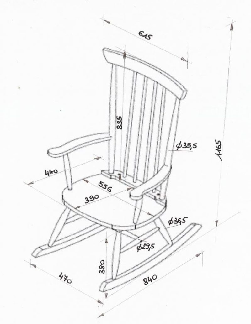 Rocky chaise à bascule blanc - Image 3