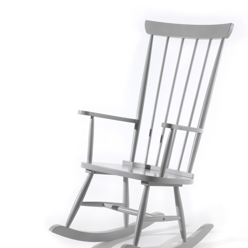 Rocky chaise a bascule gris