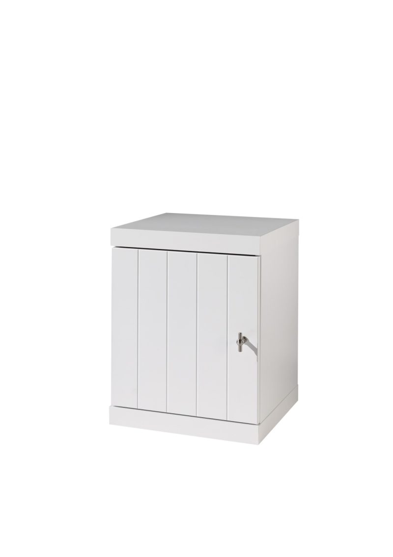Robin lot avec lit (90 x 200 cm) avec sommier, chevet, armoire 2 portes et bureau - Image 3