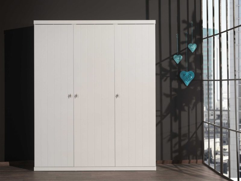 Robin armoire 3 portes blanc - Image 2