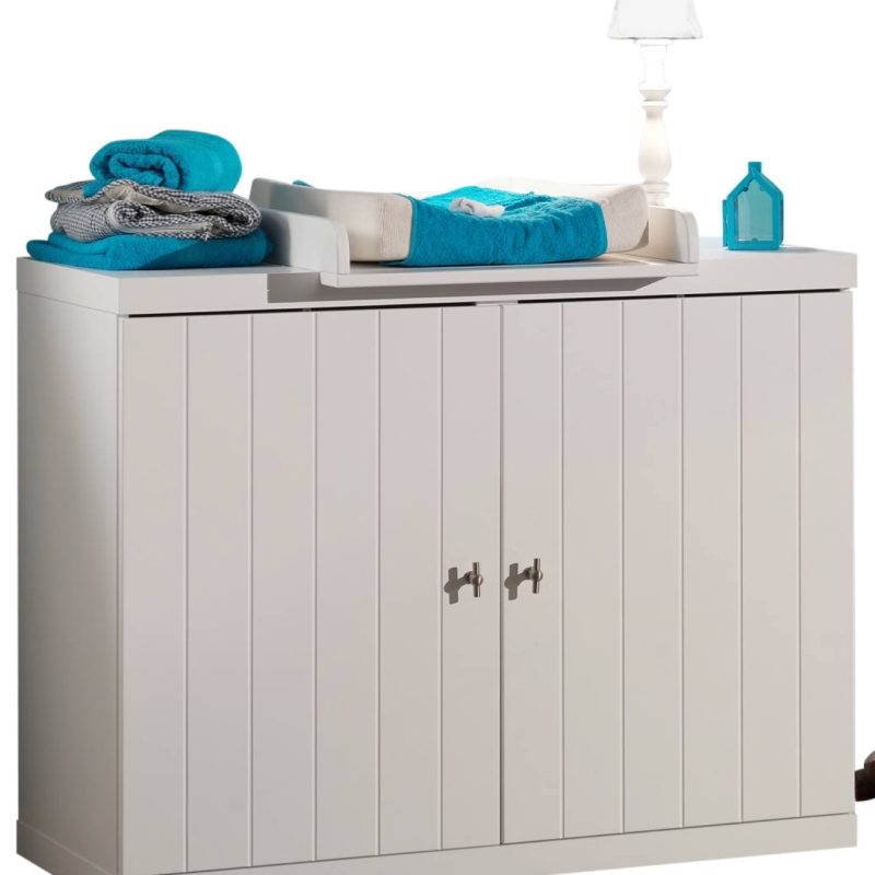 Robin commode 2 portes blanc