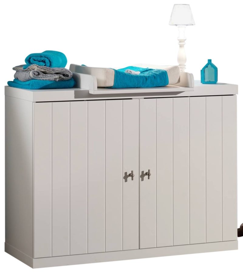 Robin commode 2 portes blanc