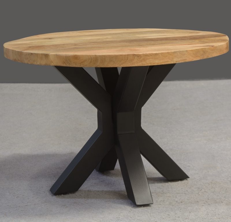 Table basse en bois de manguier dia 60cm