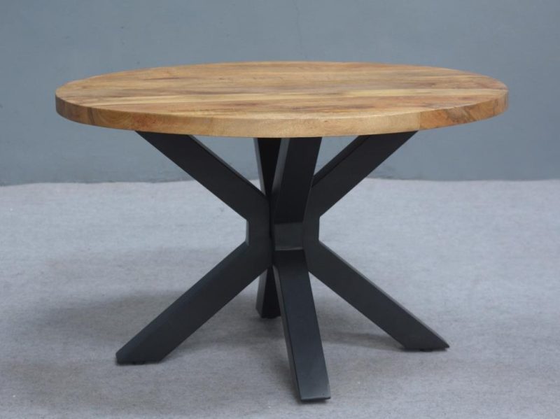 Table basse en bois de manguier dia 75cm