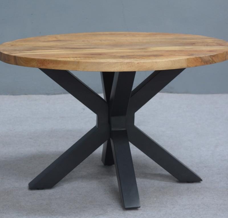 Table basse en bois de manguier dia 75cm