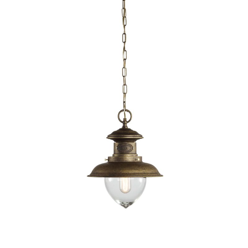 Lampe pendante fischerman version bronze antique