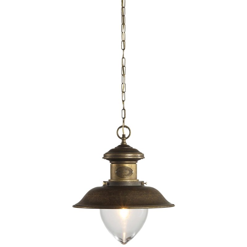 Lampe pendante fischerman version bronze antique