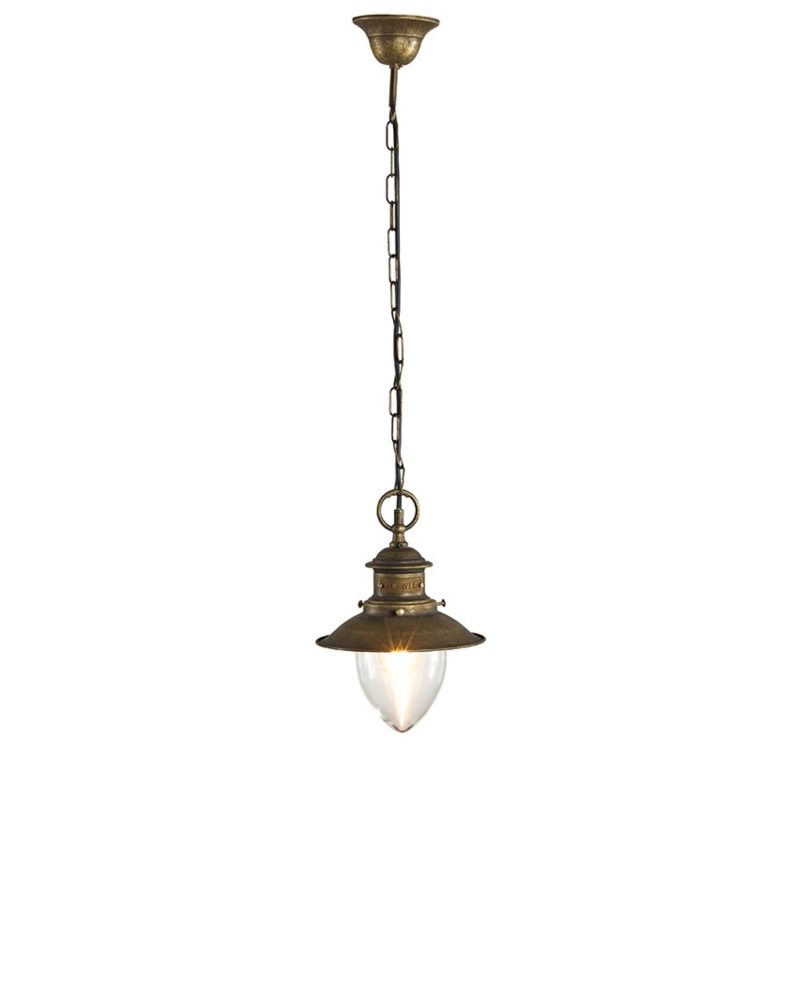 Lampe suspendue d'extérieur style rustique
