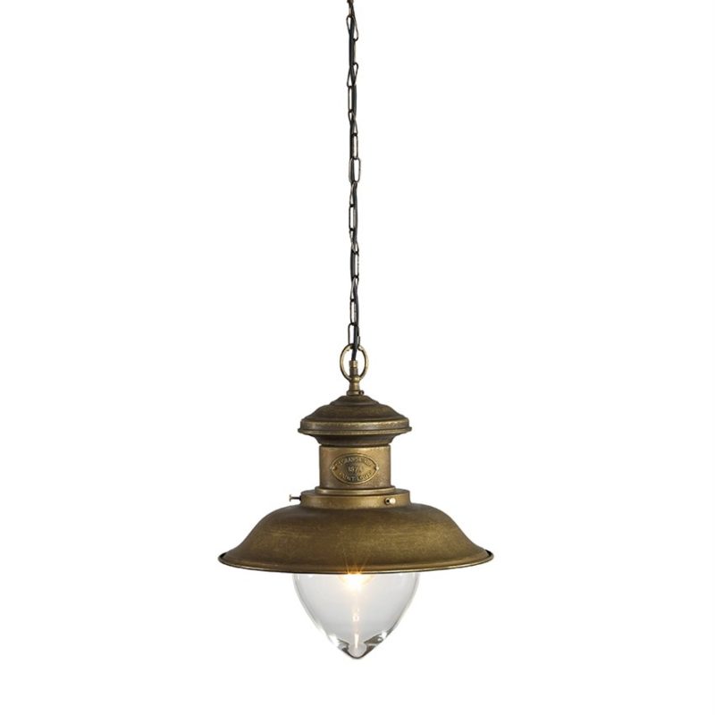 Lampe suspendue d'extérieur style rustique
