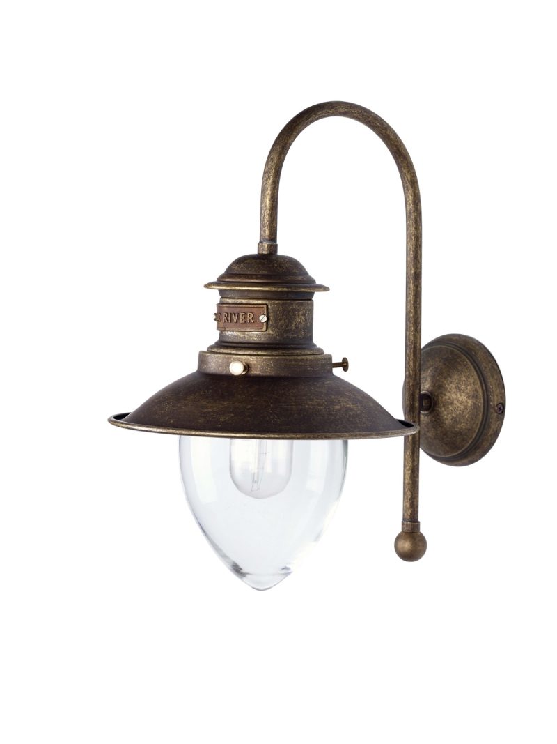 Lampe pendante de style rustique en bronze antique, lampe de bateau