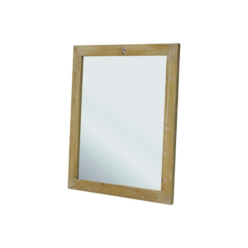 Miroir en vieux pin, finition olive - Image 2