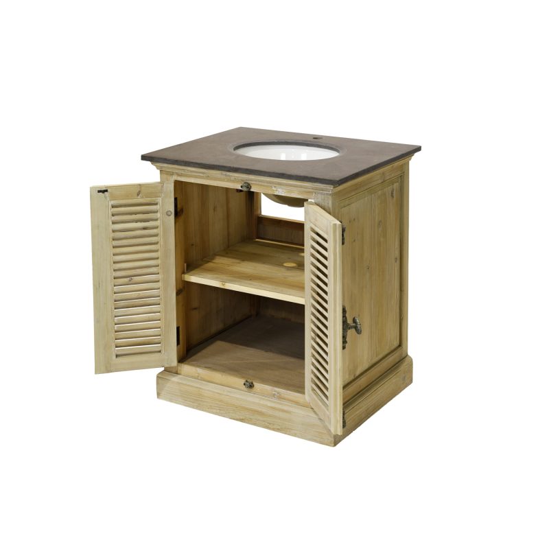 Meuble de salle de bain avec une vasque 75cm tudor - Image 3