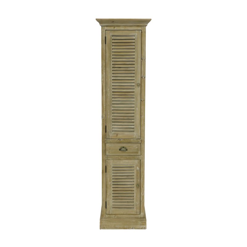 Colonne en pin ancien, porte à gauche