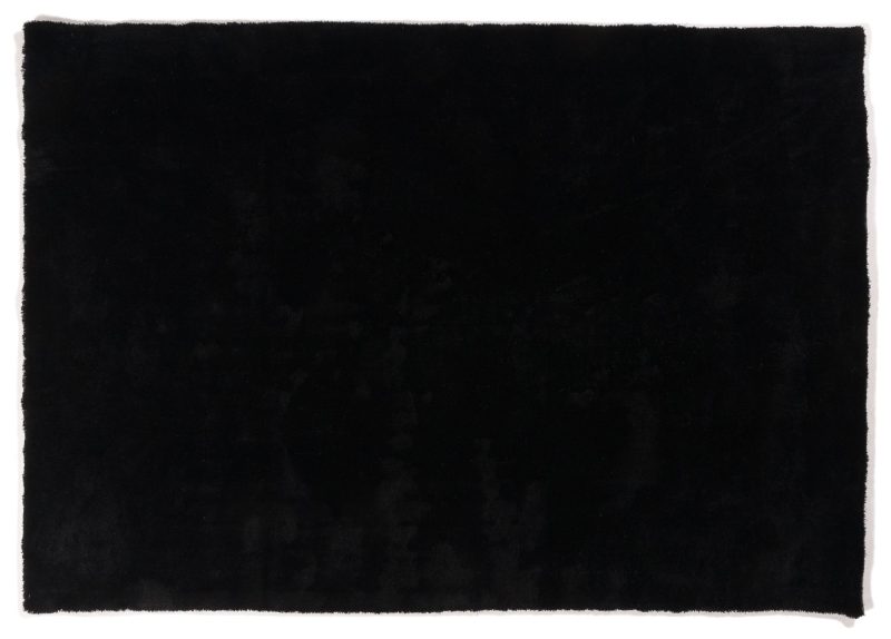 Tapis à poils hauts couleur25 noir 80x150cm