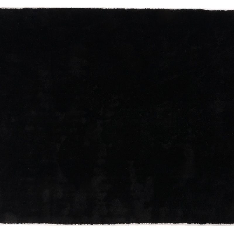 Tapis à poils hauts couleur25 noir 80x150cm