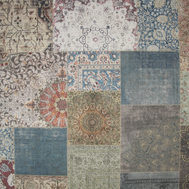 Tapis rétro patch99 couleur 80x150cm