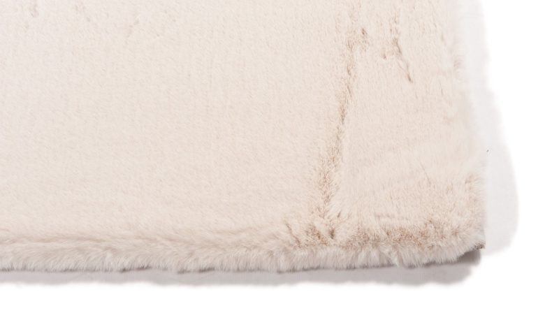Tapis super doux à poils hauts 10off blanc 90x160cm - Image 2