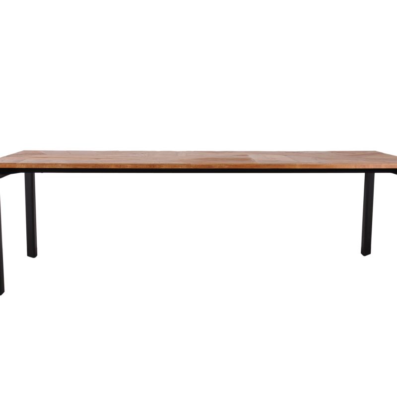 Table de repas (250 x 100cm) zigzag teck, collection jack