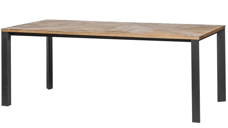 Table de repas (250 x 100cm) zigzag teck, collection jack - Image 3