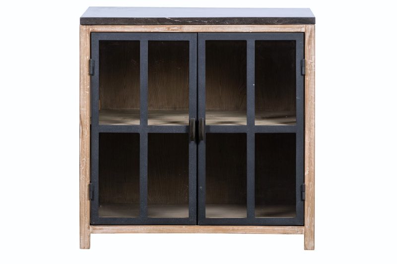 Meuble de cuisine pin recyclé 2 portes