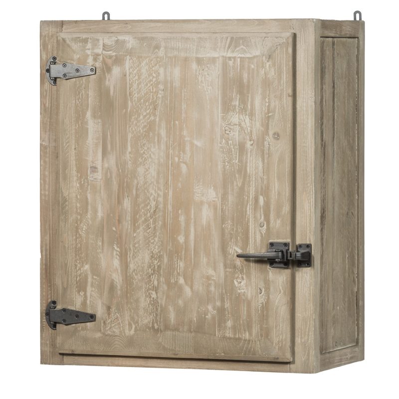 Armoire mural pin recyclé 1 porte droite - Image 2