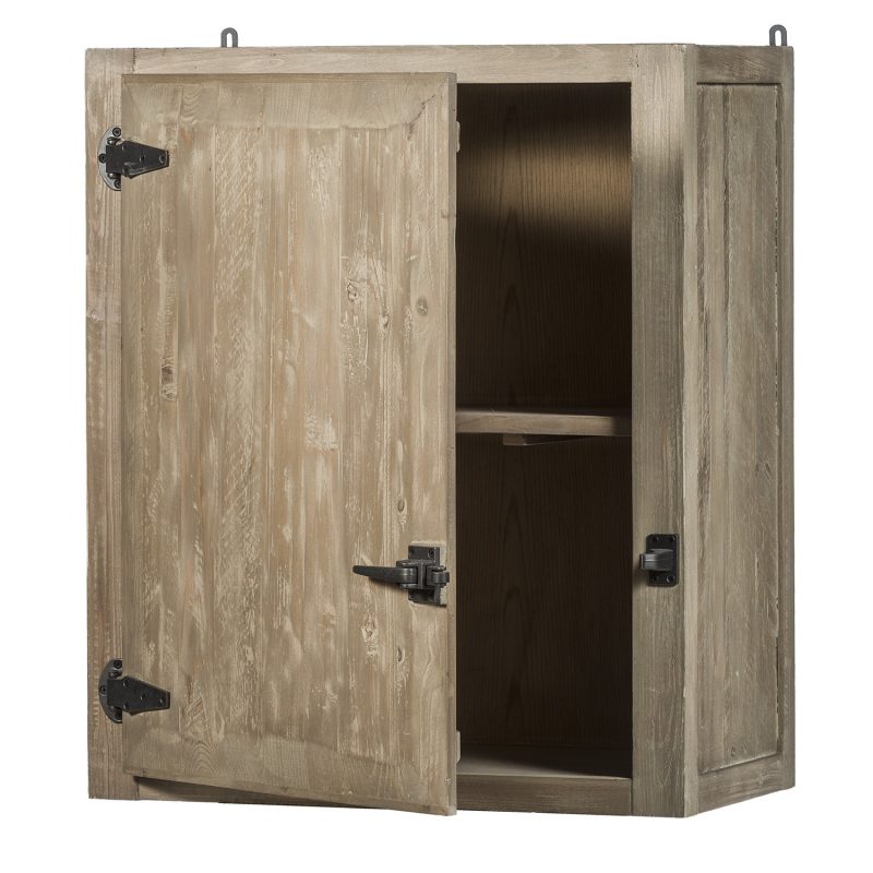 Armoire mural pin recyclé 1 porte droite - Image 3