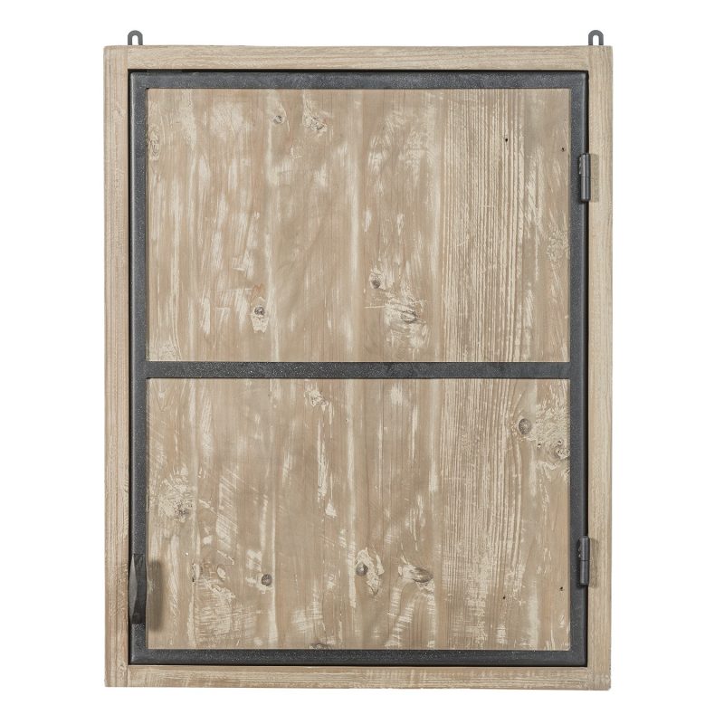 Armoire mural pin recyclé cadre metal 1 porte gauche