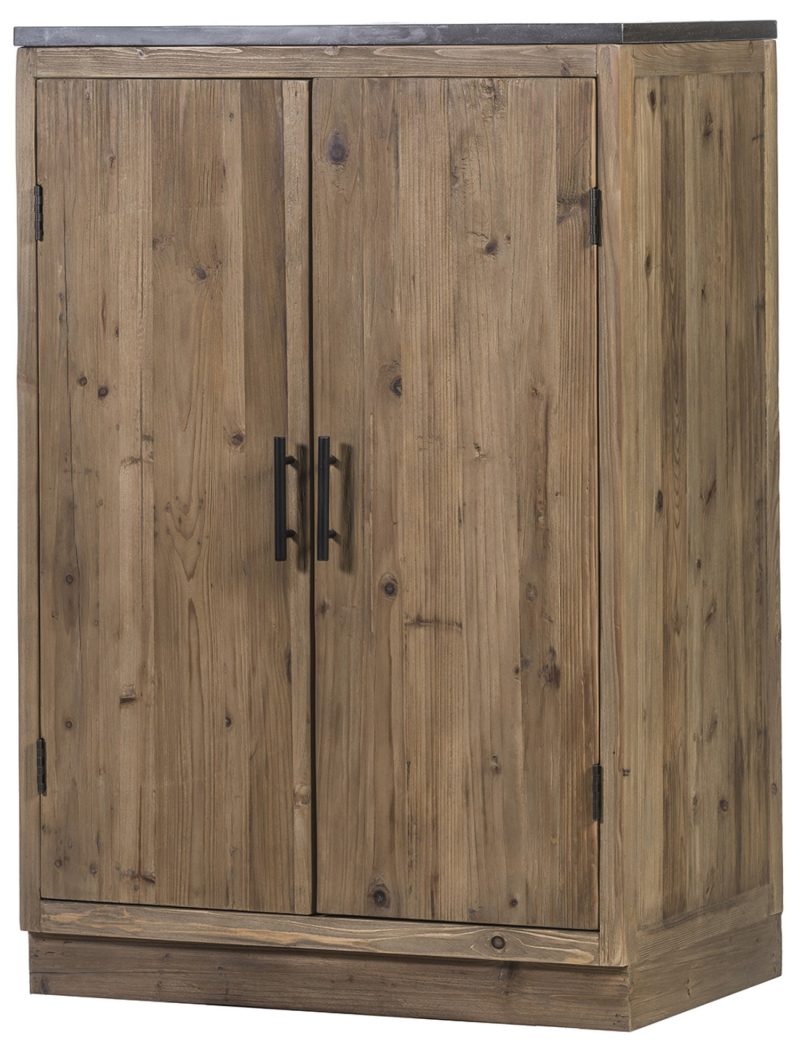 Meuble de cuisine pin nature 2 portes - Image 2