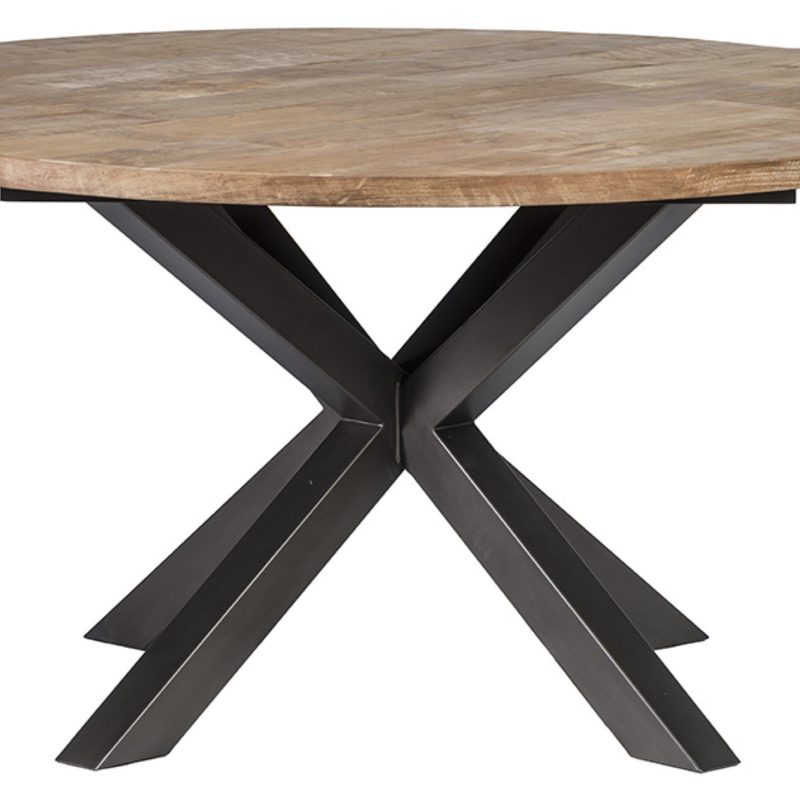 Table à diner linda  piètement métal (ø 150cm)