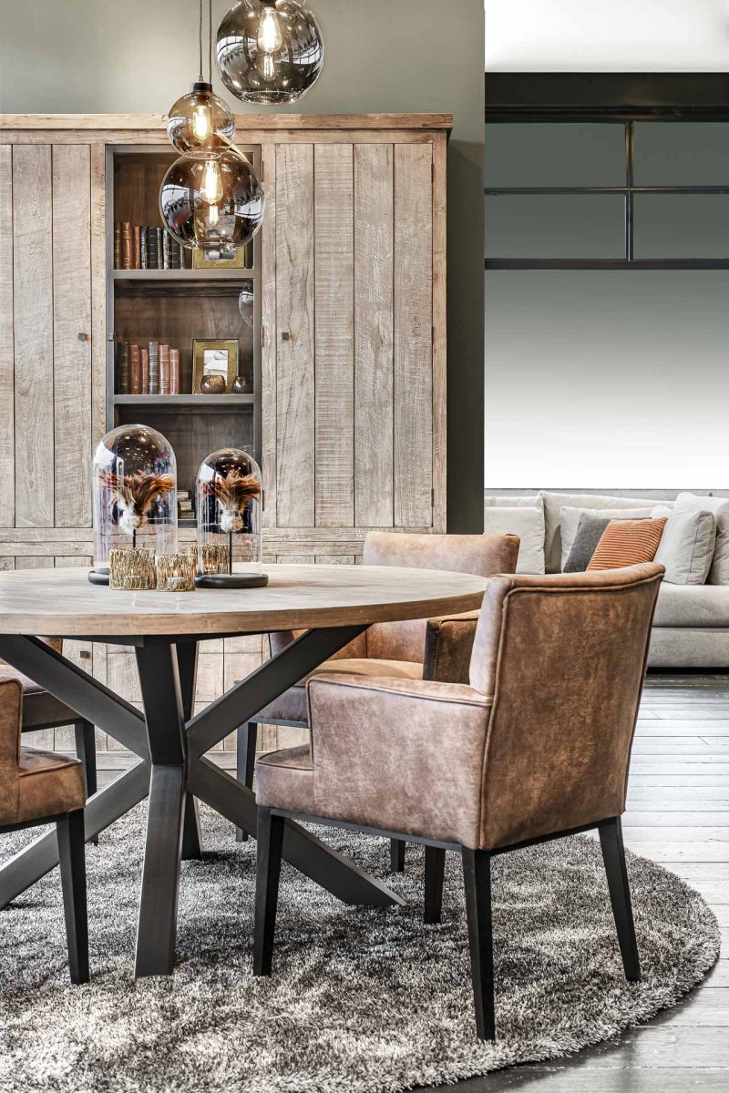 Table à diner linda  piètement métal (ø 150cm) - Image 5