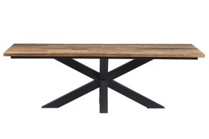 Table à diner linda, piètement métal (200 x 100 cm)