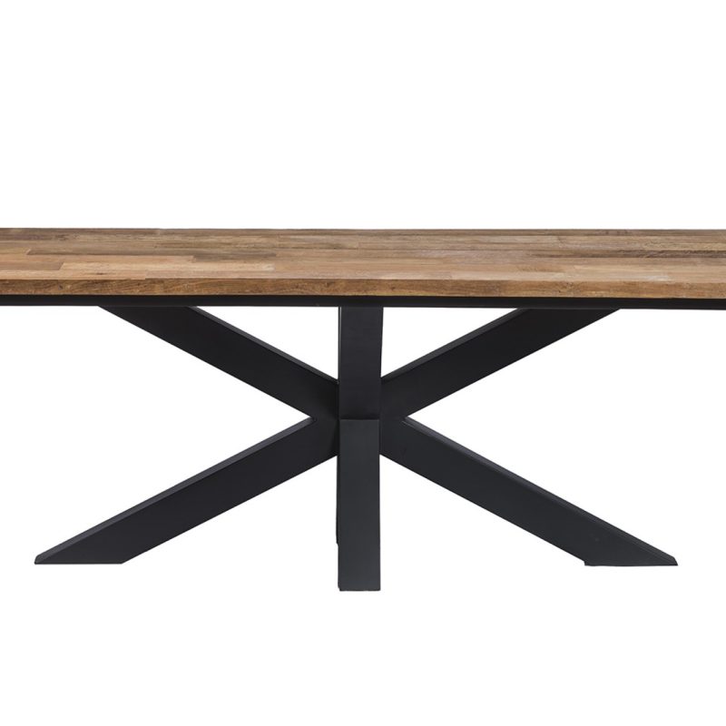 Table à diner linda, piètement métal (200 x 100 cm)
