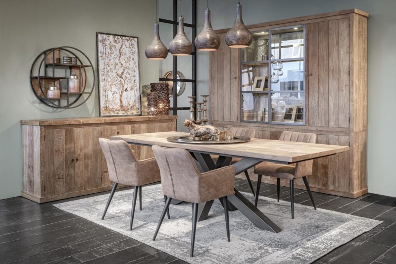 Table à diner linda, piètement métal (200 x 100 cm) - Image 3