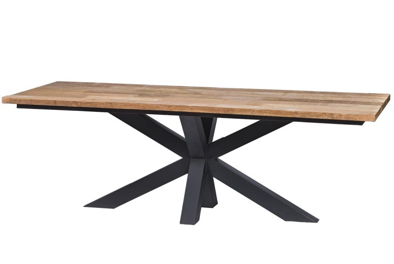 Table à diner piètement métal (240 x 100cm)