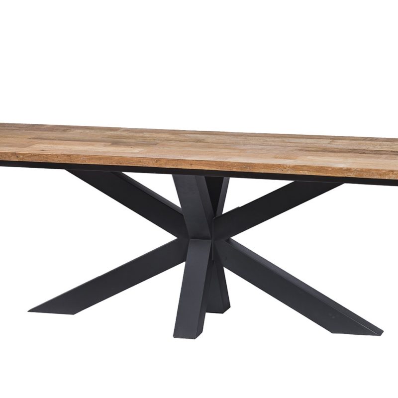 Table à diner piètement métal (240 x 100cm)
