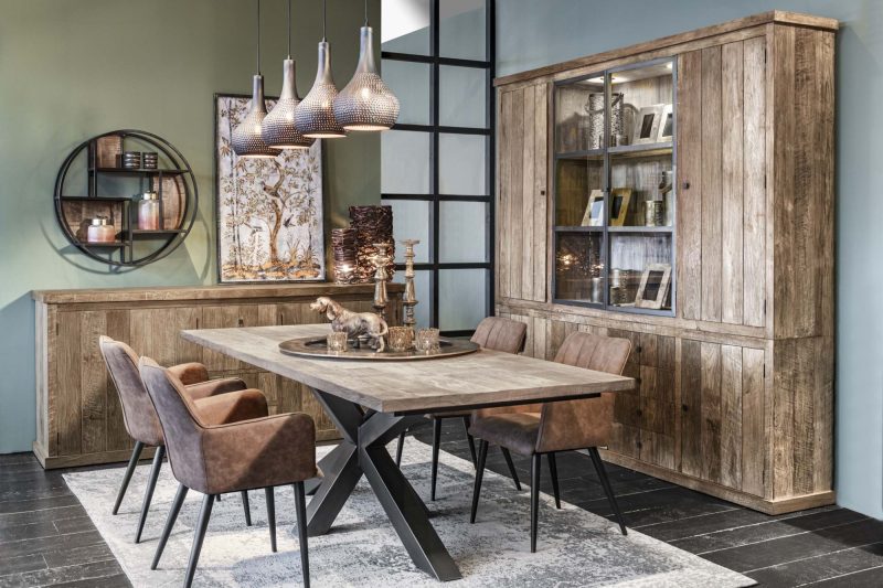 Table à diner piètement métal (240 x 100cm) - Image 3
