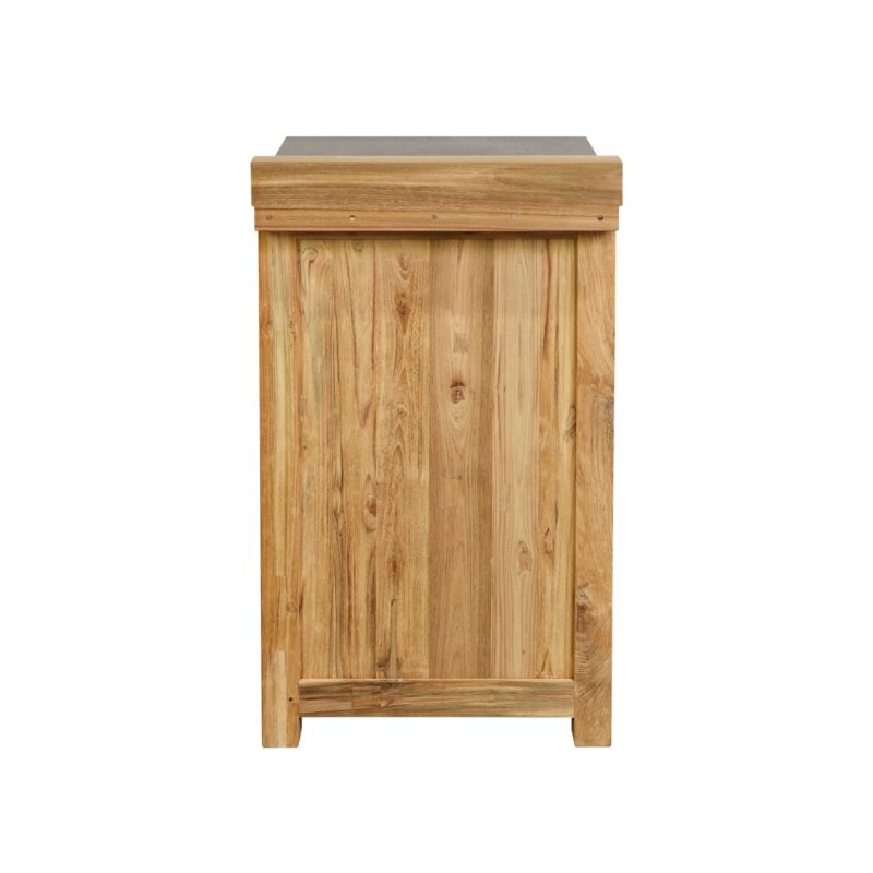 Meuble de cuisine d'extérieur, 3 tiroirs en teck - Image 4