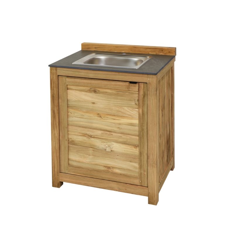 Cuisine extérieure avec évier, en bois de teck - Image 2