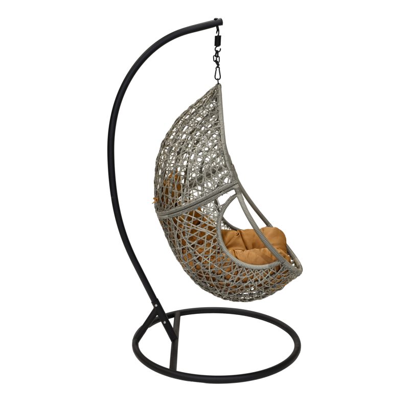 Chaise suspendue, en forme d'œuf, avec coussin - Image 2